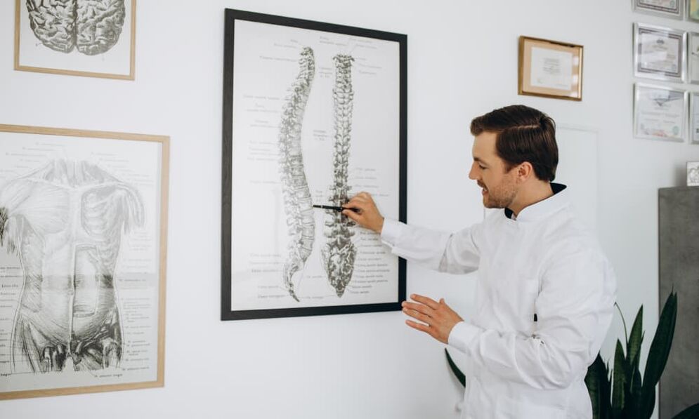 Osteonecrosis occurs due to malnutrition of the spinal tissues and intervertebral discs