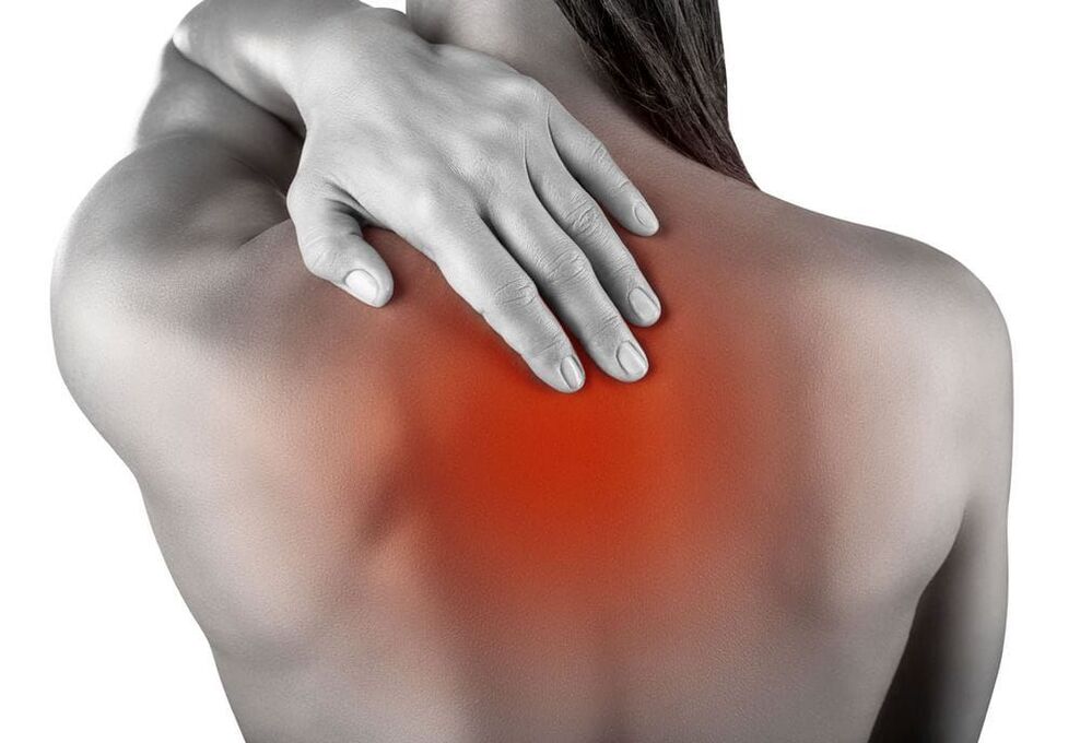 back pain due to cervical spondylosis