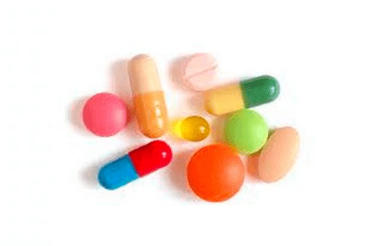 Drug tablets to treat pain in the joints
