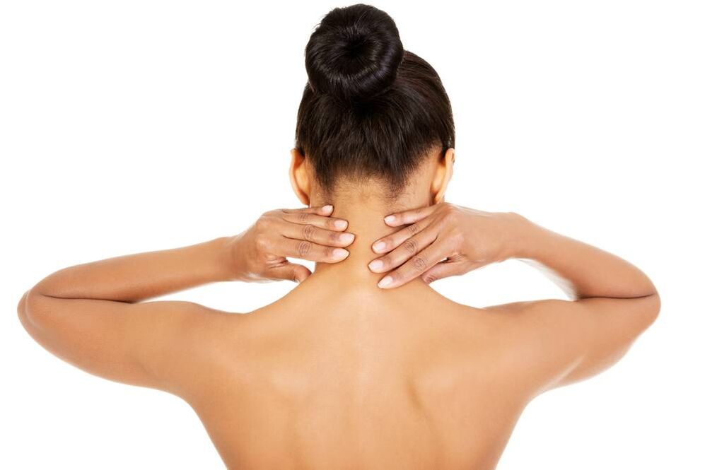 Self-massage of the neck to treat osteoarthritis